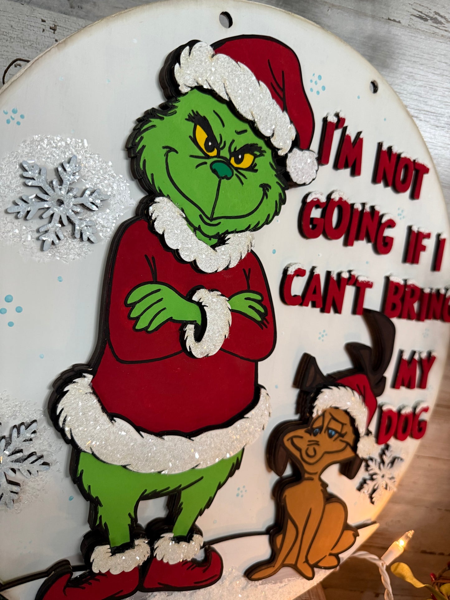 This green guy is not going without his Dog🎄