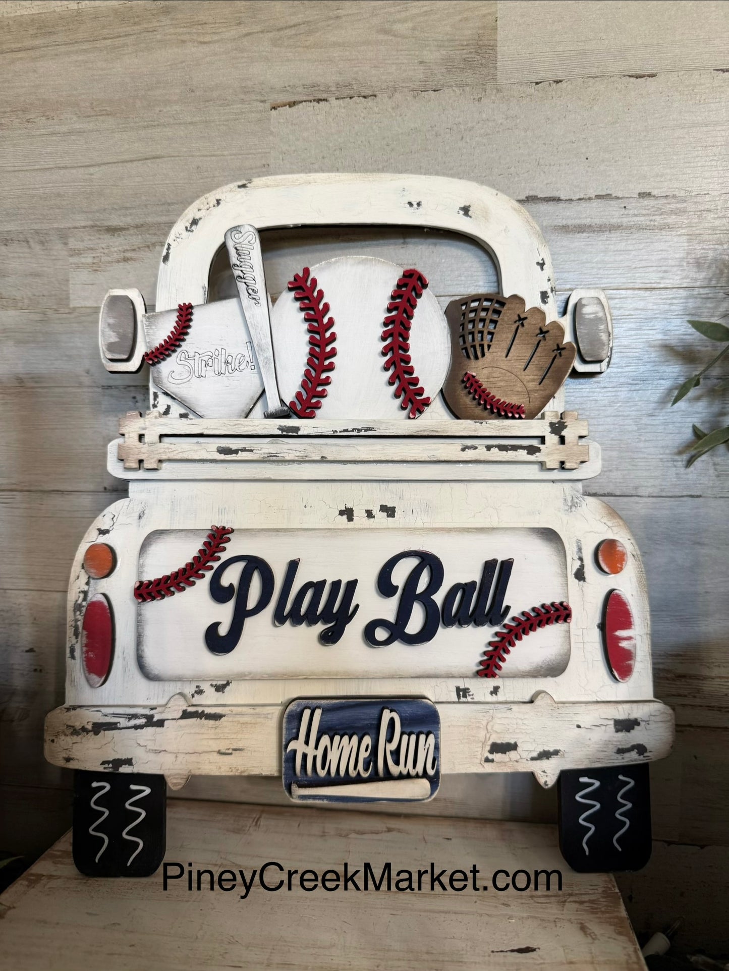 Vintage Truck (table top kit or hanging)add-on fits 12 inch truck Baseball