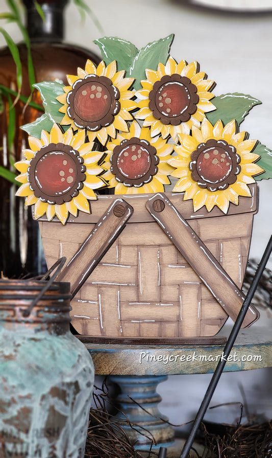 Basket add-on Sunflower for table top basket