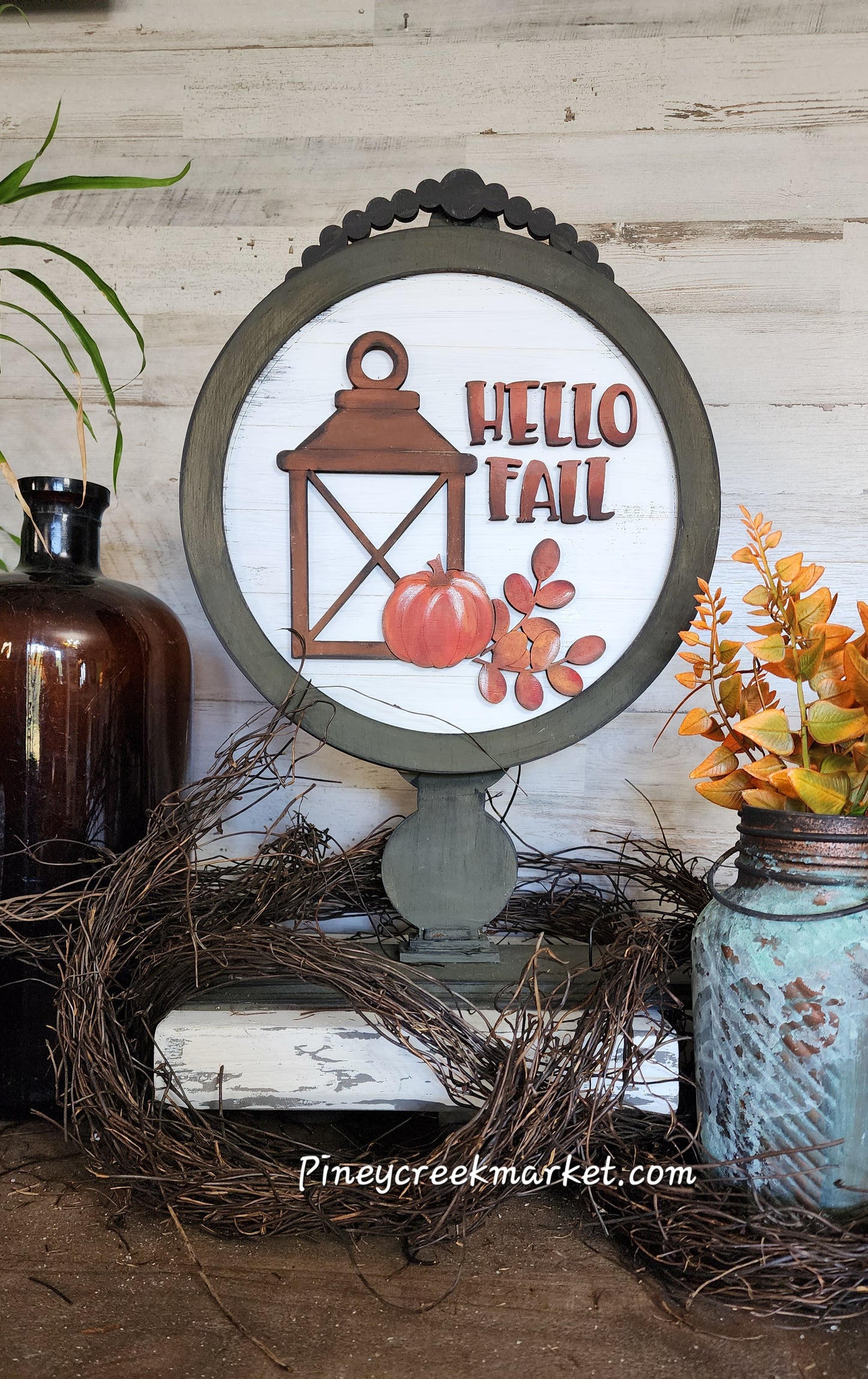 Farmhouse Fall Insert for Interchangeable table top base