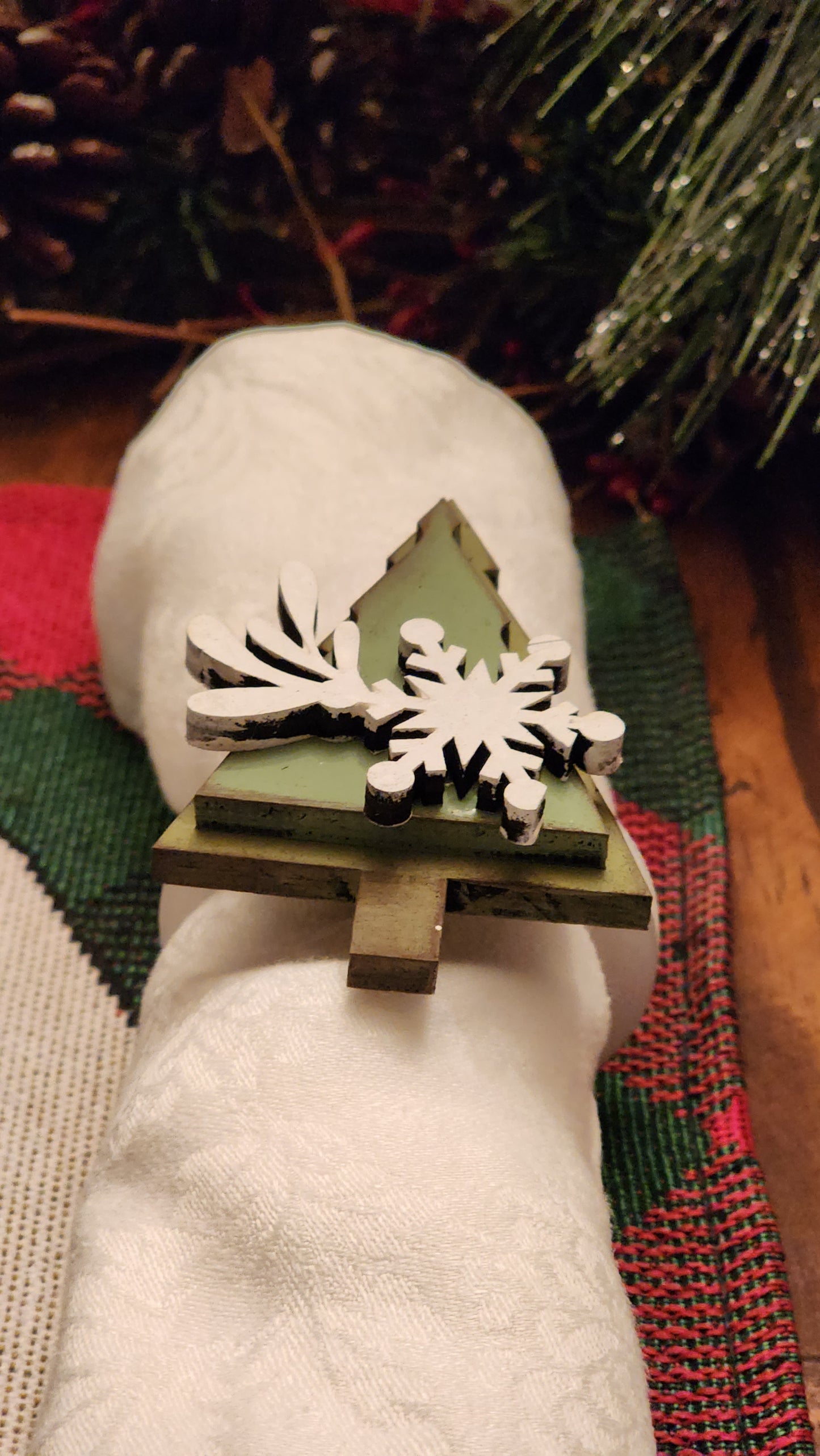 Christmas Napkin rings Set of 4