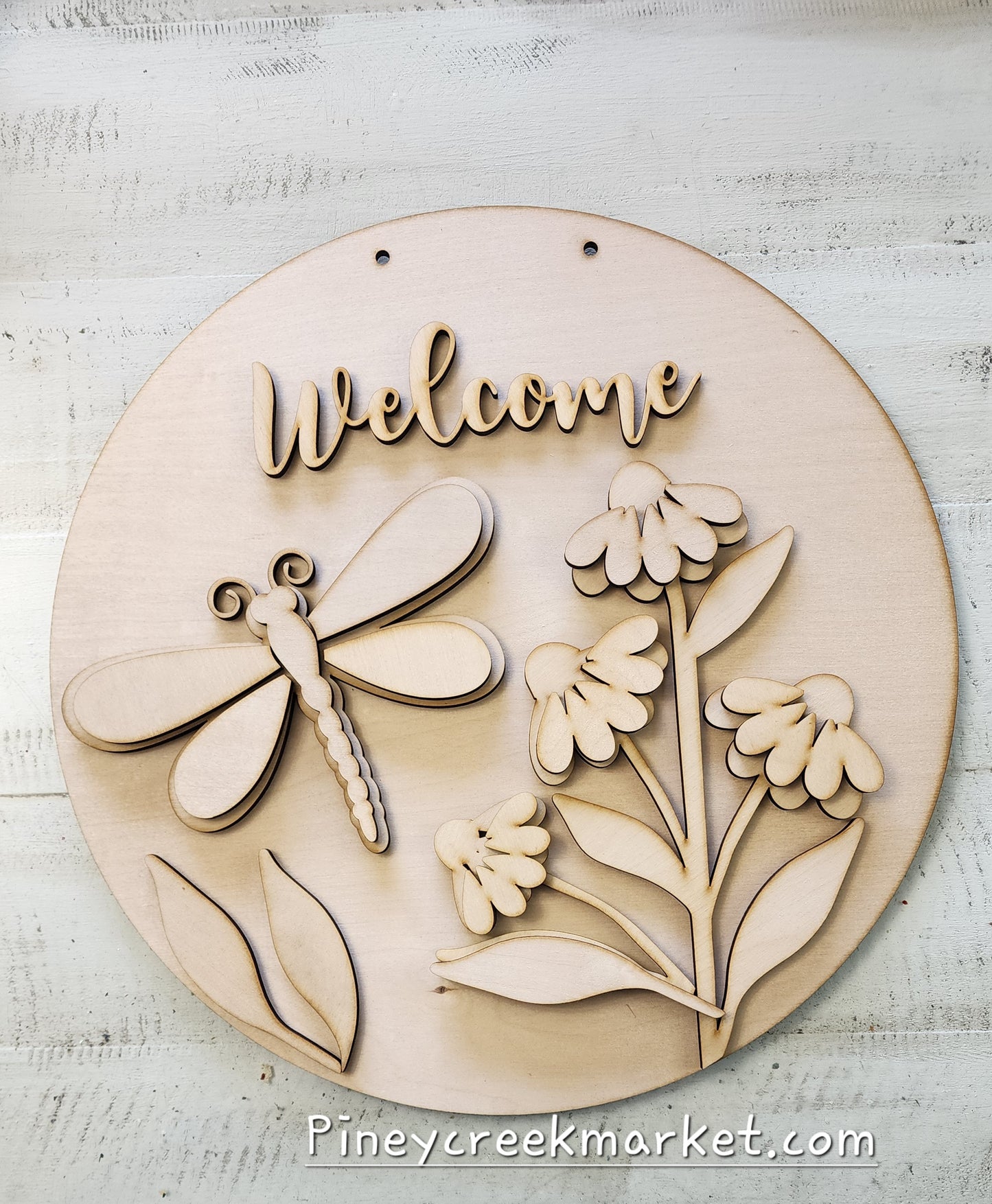 DRAGONFLY Door Hanger 16 inch Round