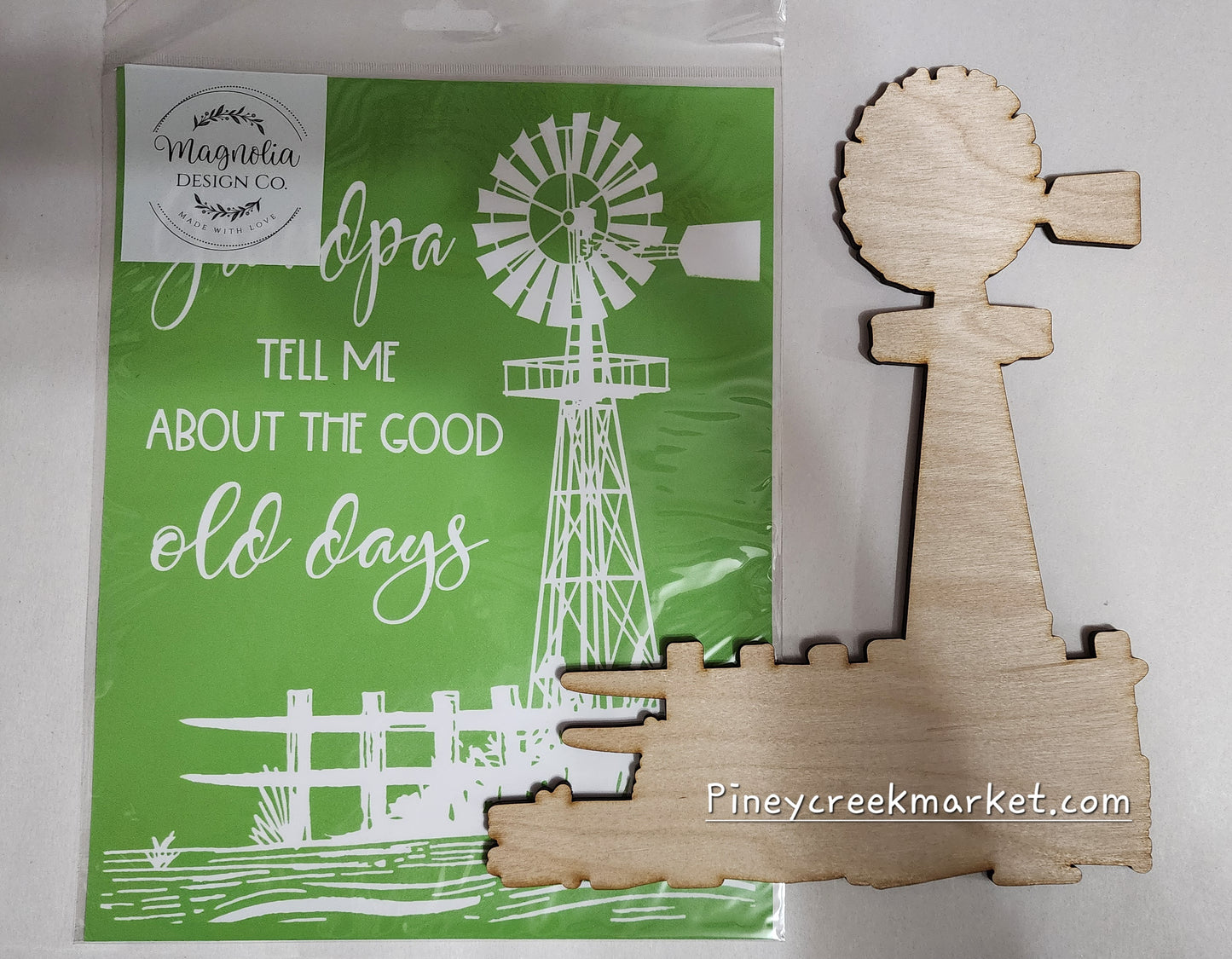 Wood cutouts for Grandpa Tell me