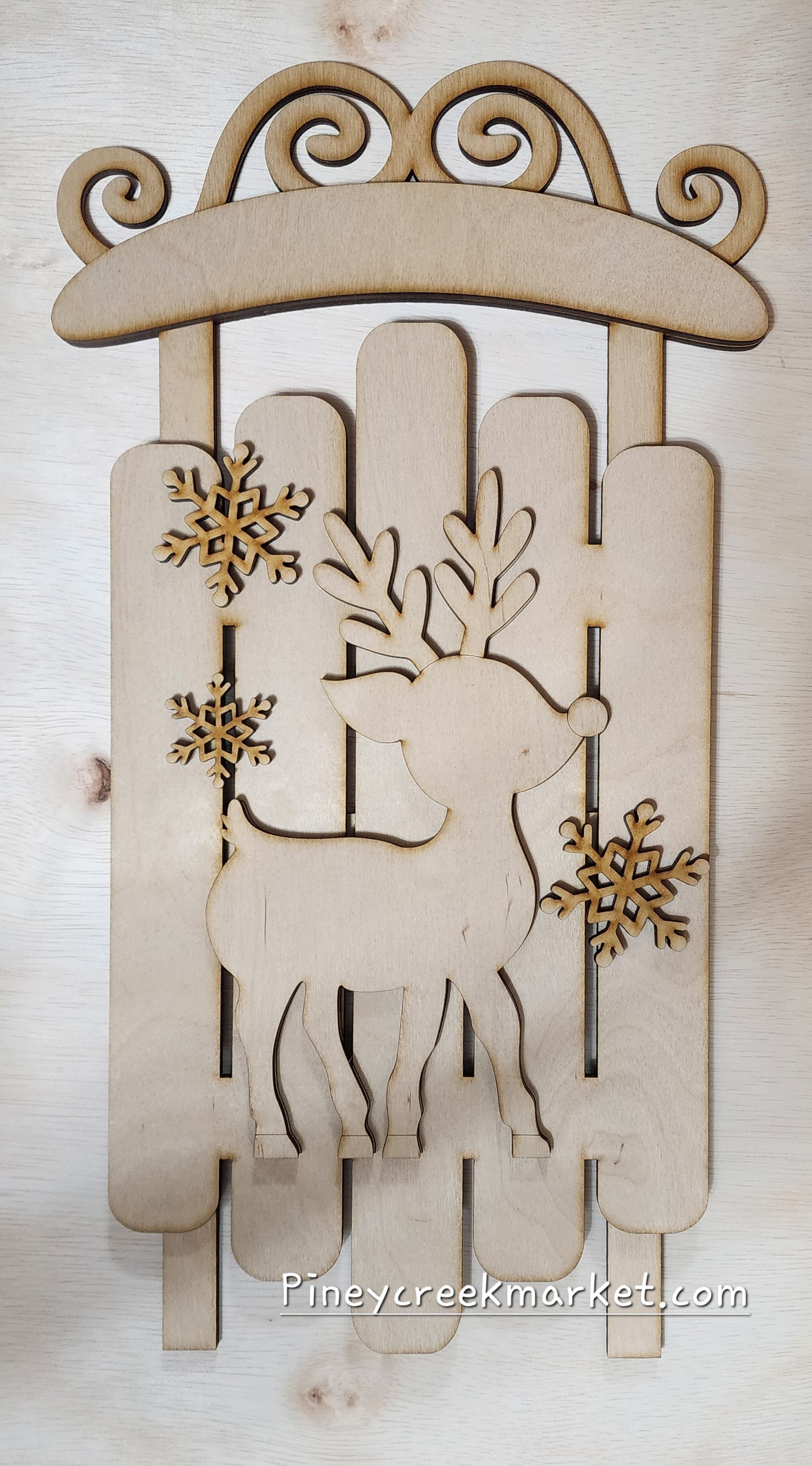 18 inch Sled and the cute Deer