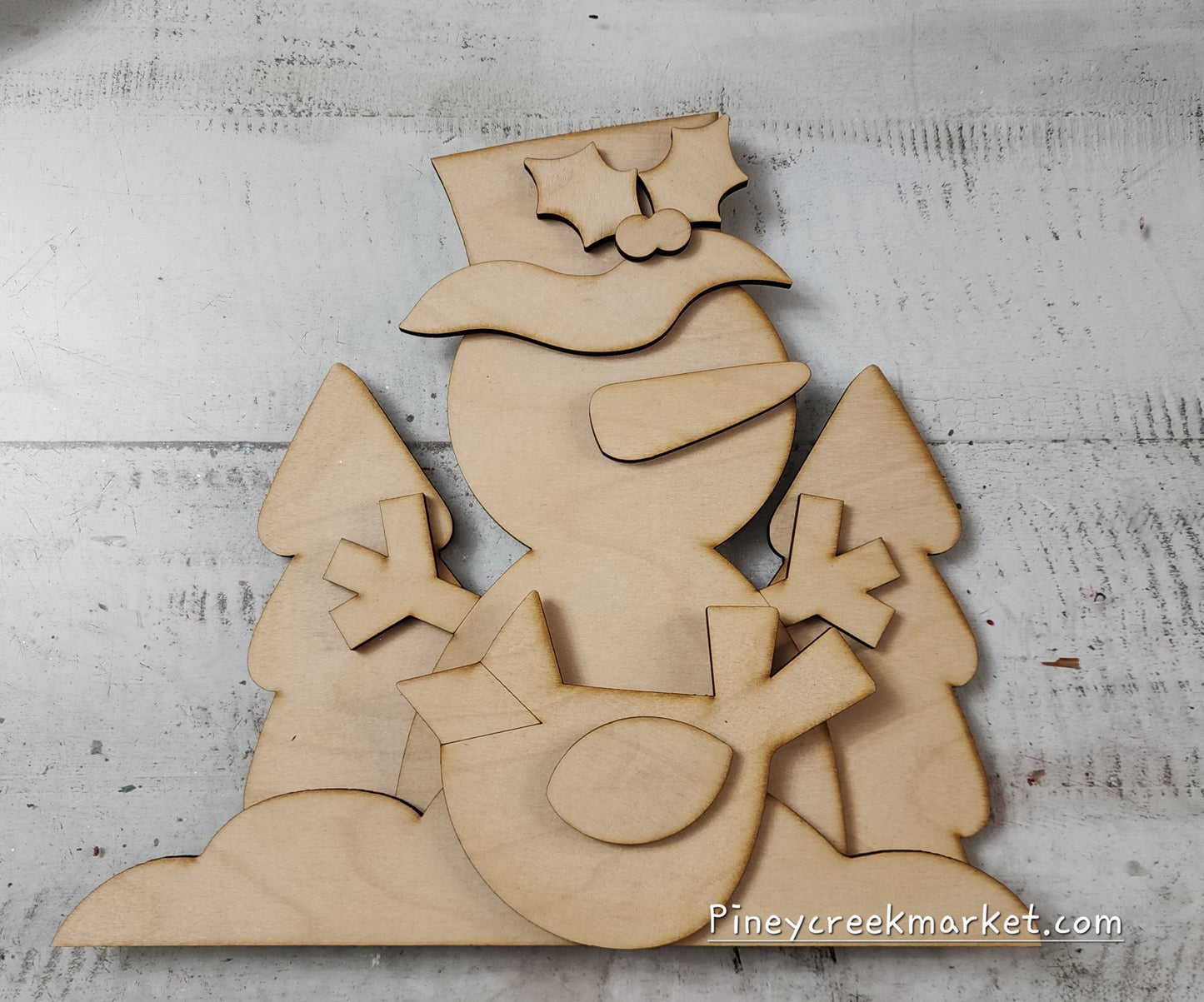 Snowman Cardinal kit