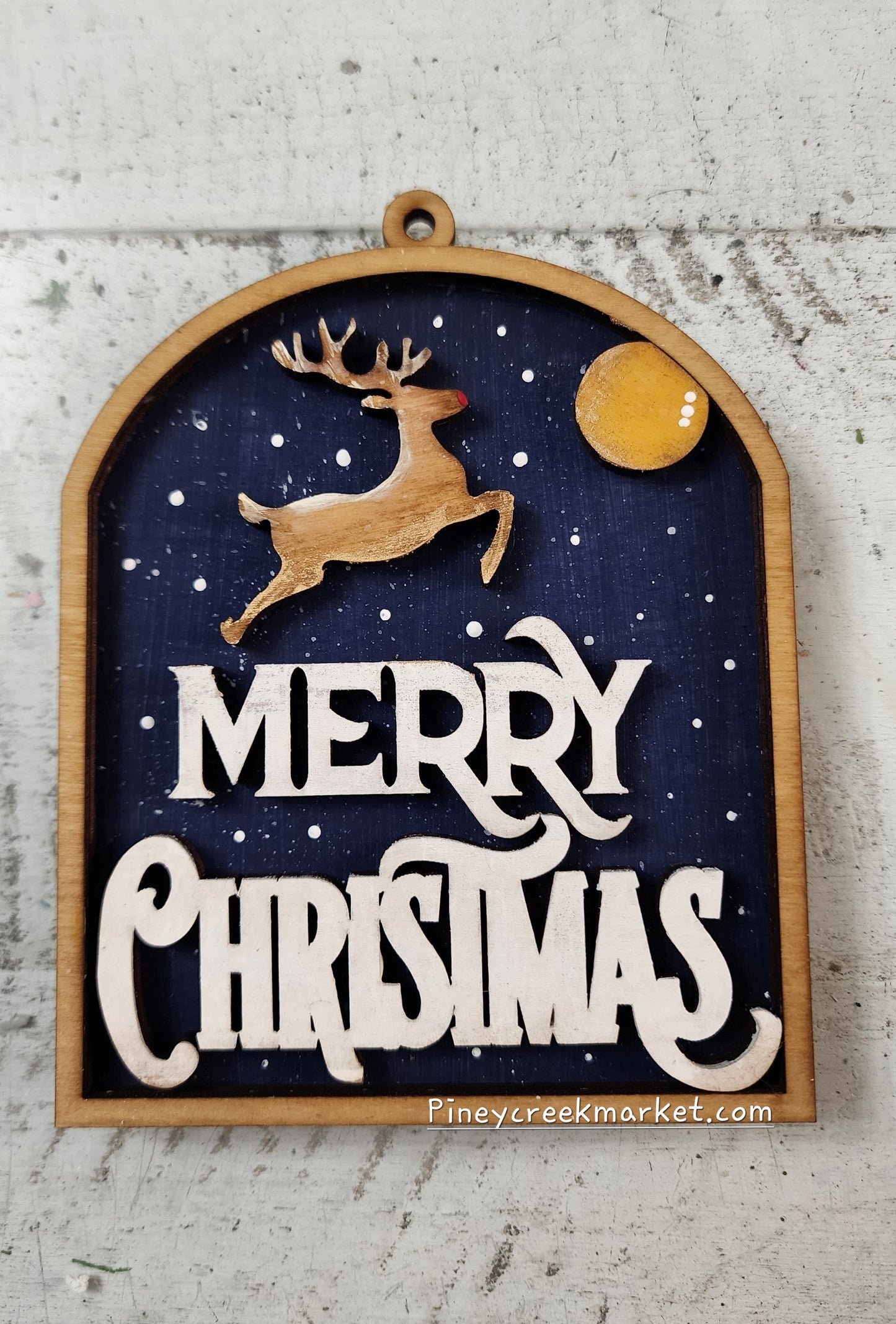 MERRY CHRISTMAS Ornament arch shaped