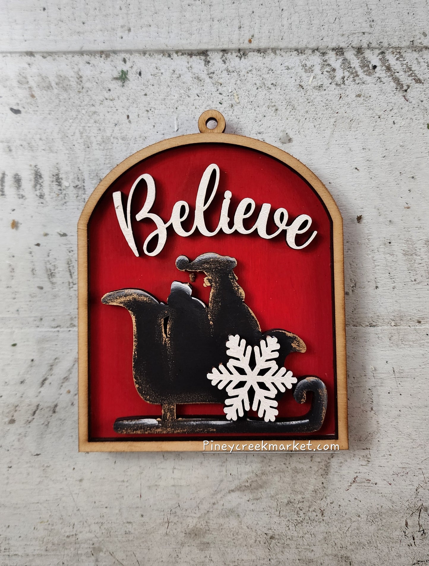 BELIEVE Ornament arch shaped