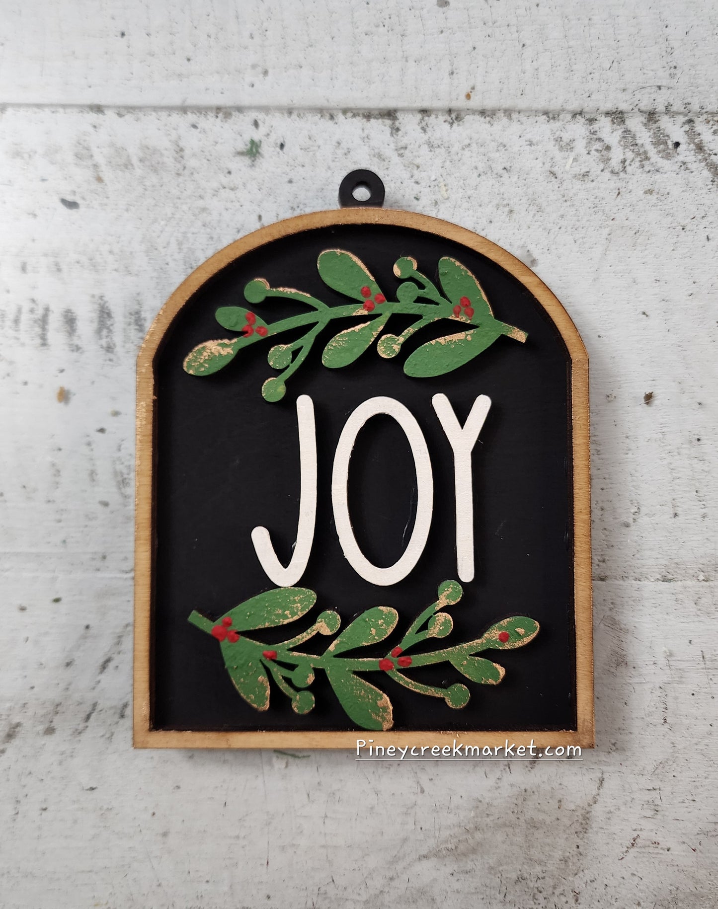 Joy Ornament arch shaped