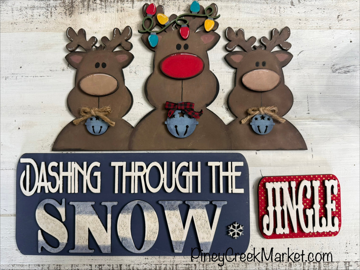 Vintage Truck (table top kit or hanging)add-on fits 12 inch truck Dashing Through the Snow