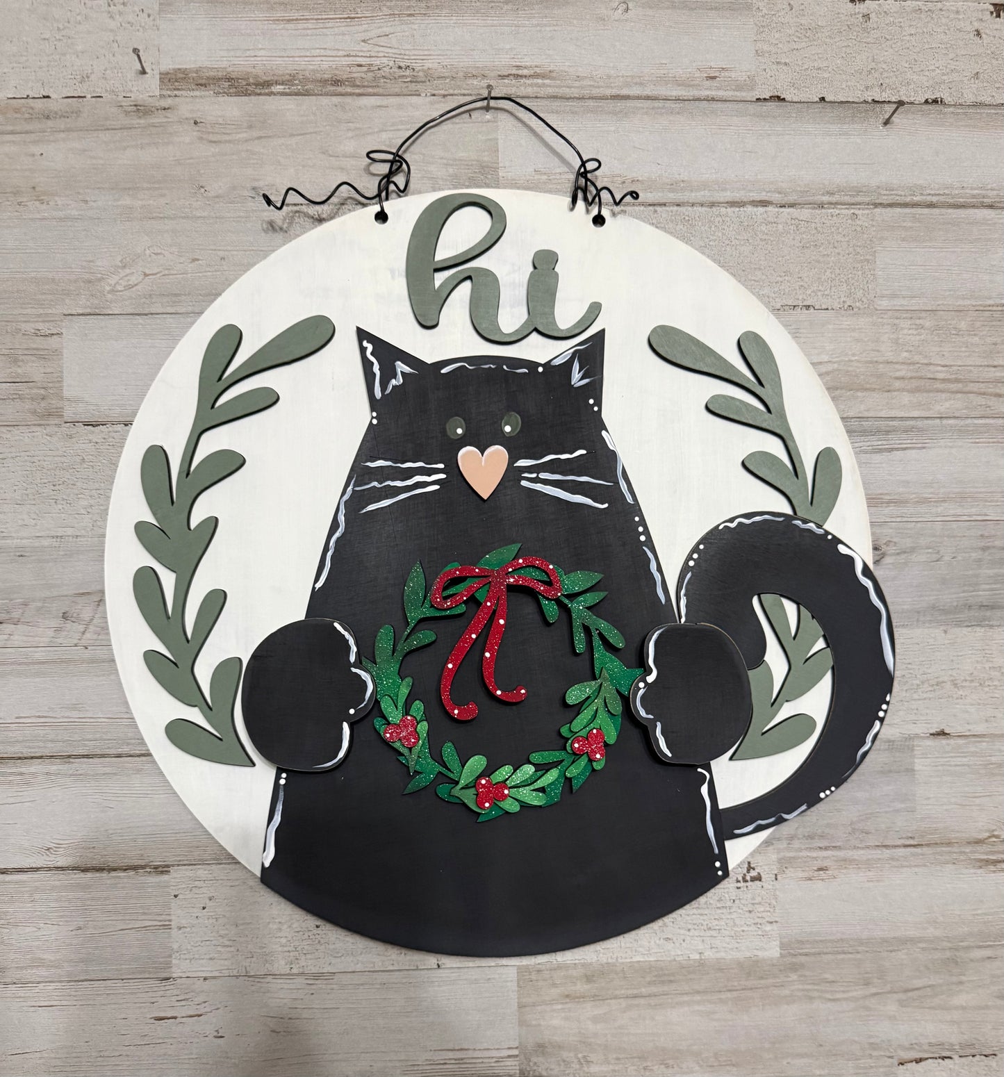 Cute cat interchangeable door/wall hanger!