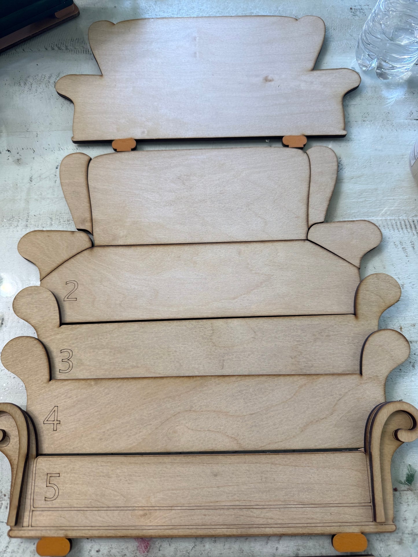 Santa and the Mrs. Claus and the sofa!!! Three piece set!!π