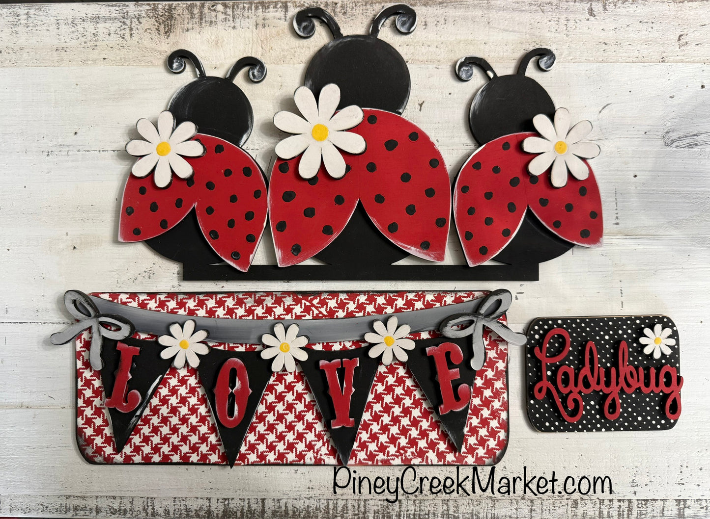 Vintage Truck (table top kit or hanging)add-on fits 12 inch truck Lady Bugs 🐞