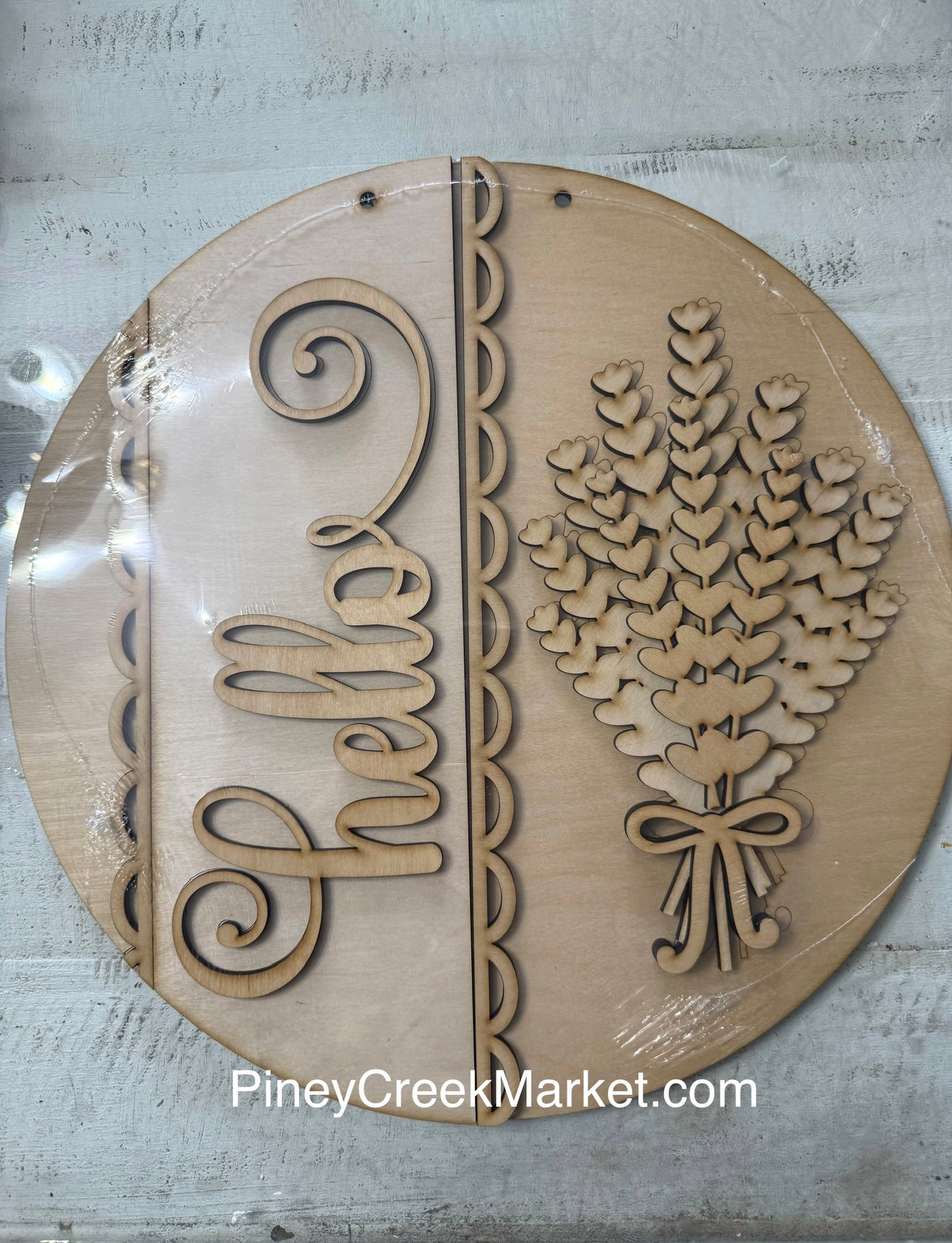 Spring Lavender Door Hanger