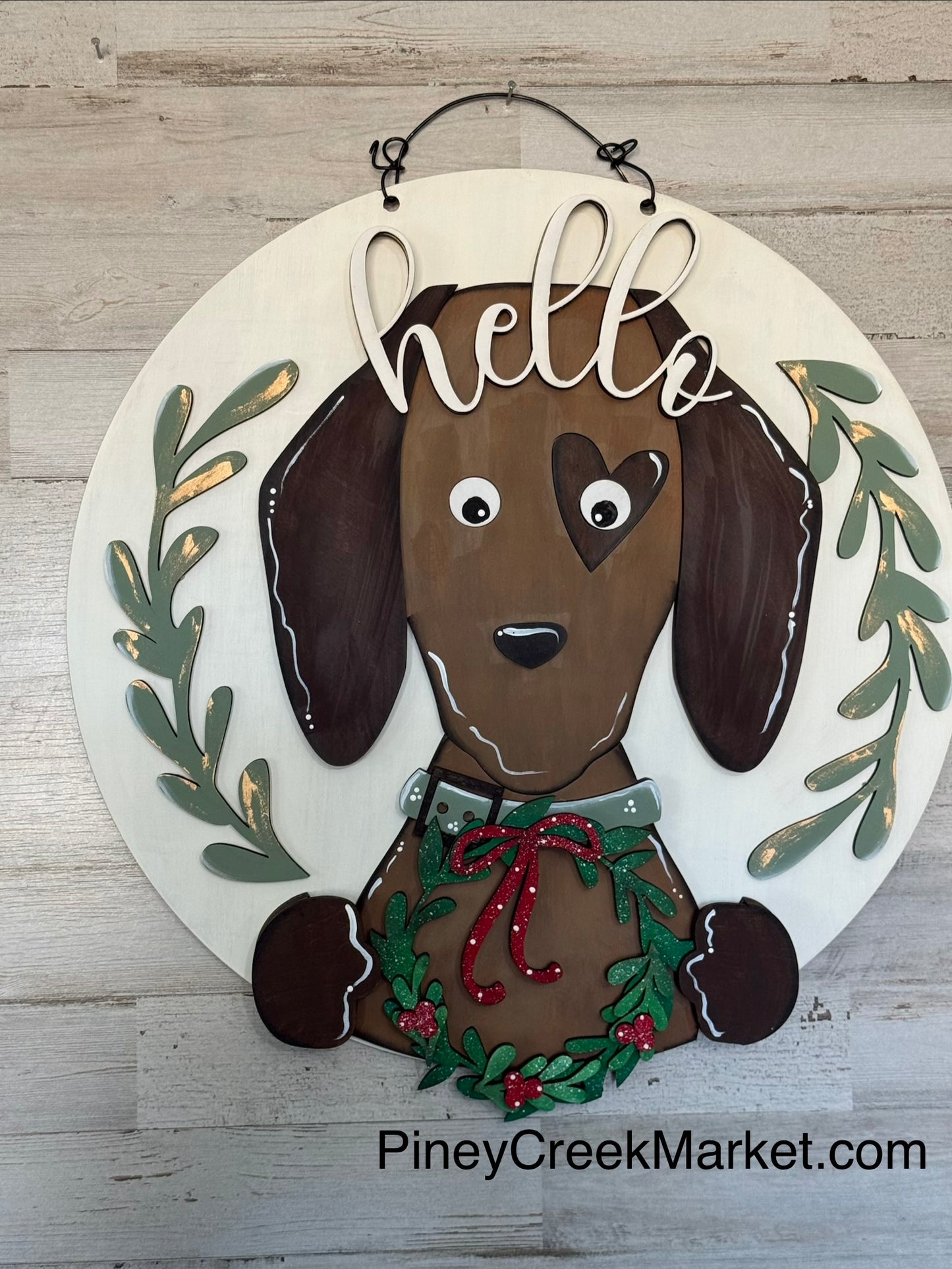 Dog interchangeable door/wall hanger!