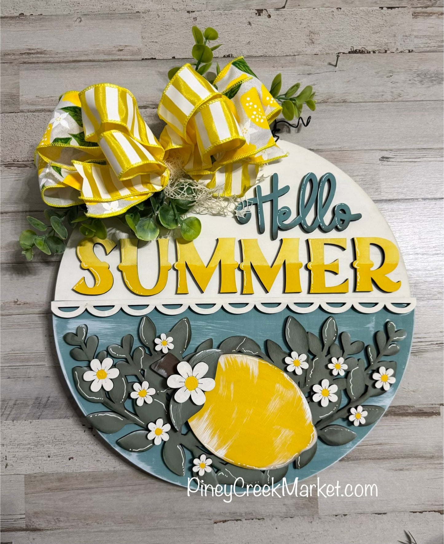 Hello Summer! Lemon door hanger π