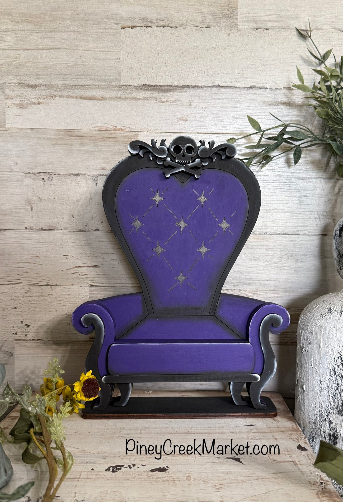 Halloween Sweetie Witch and her Purple Chair