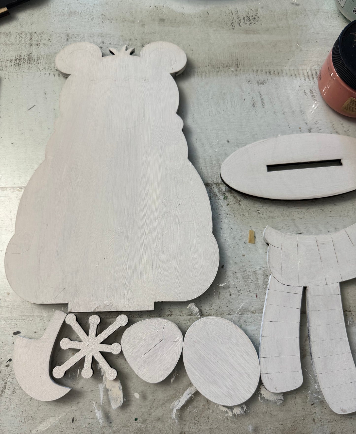 Winter Bear on a base