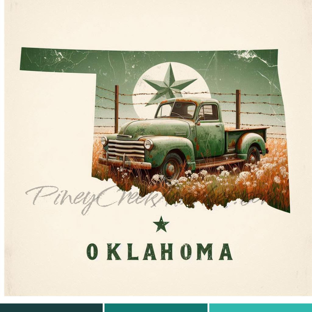 State Oklahoma #2 Printable Download only