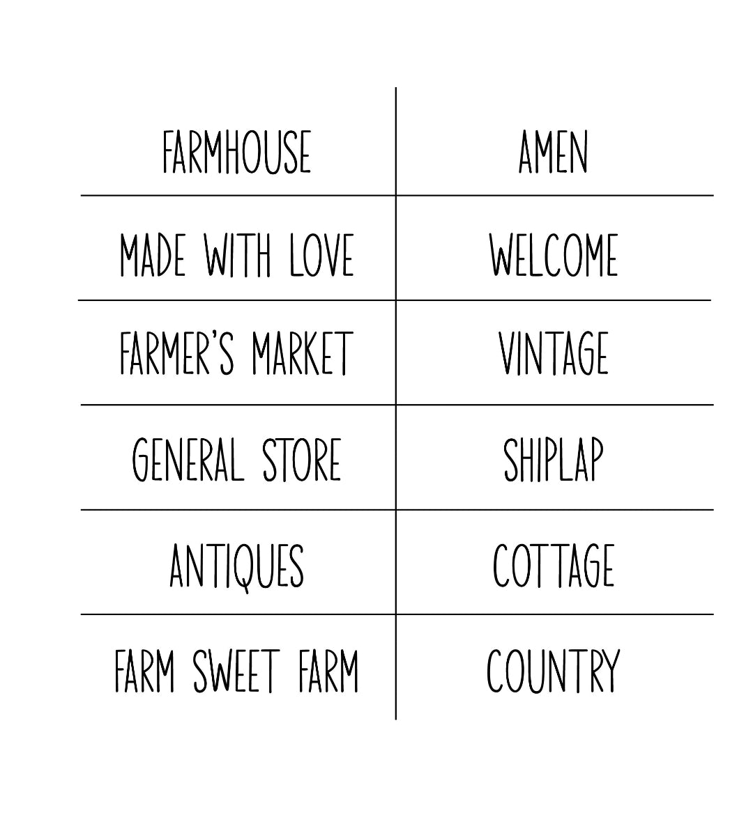 Farm Phrases Reusable stencil by Magnolia Design Co