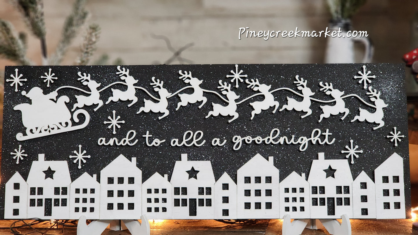And to All a Good Night...Santa and Reindeer