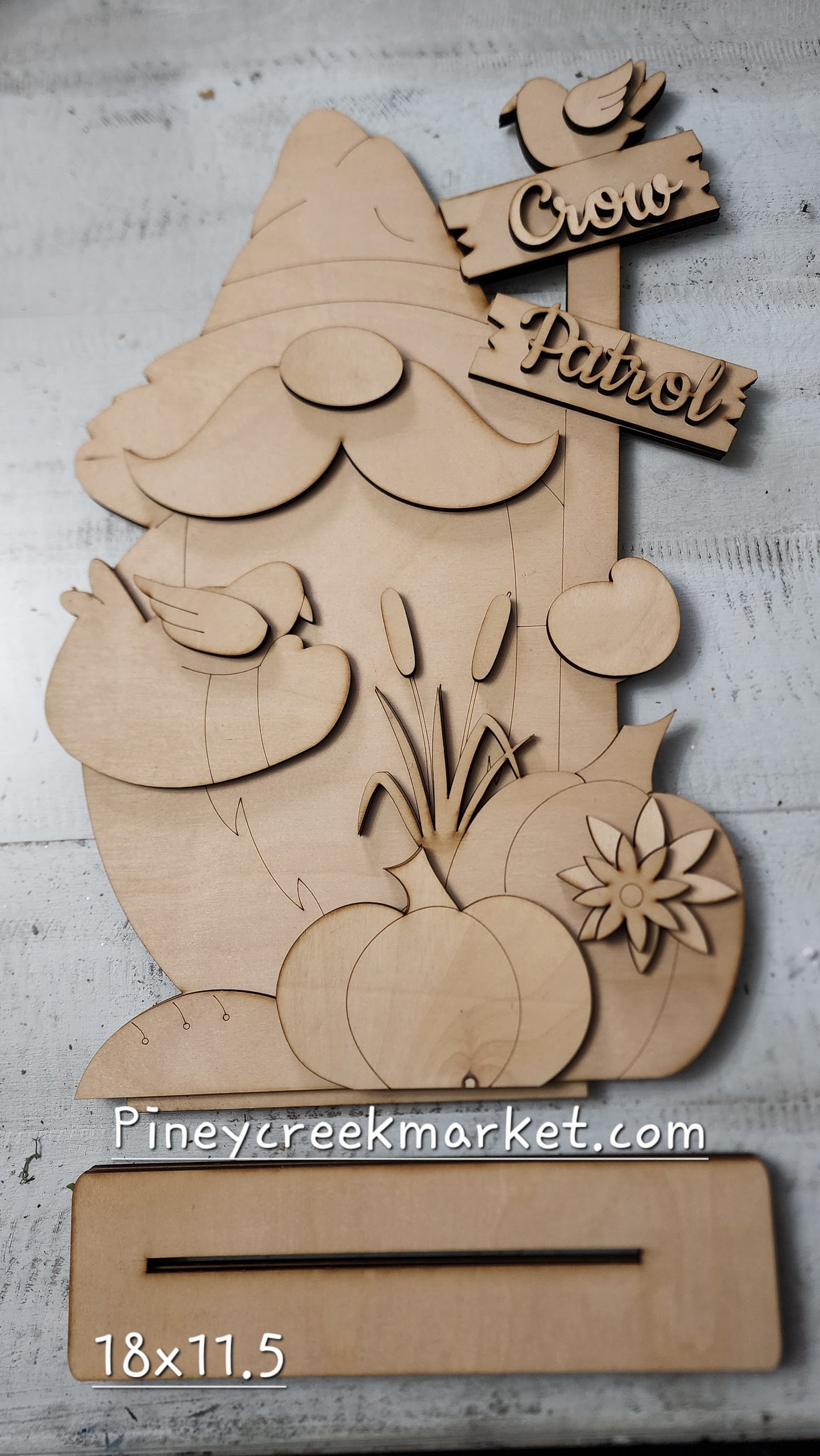 June 17th Class Kit Fall Scarecrow Gnome with pumpkins and crows!
