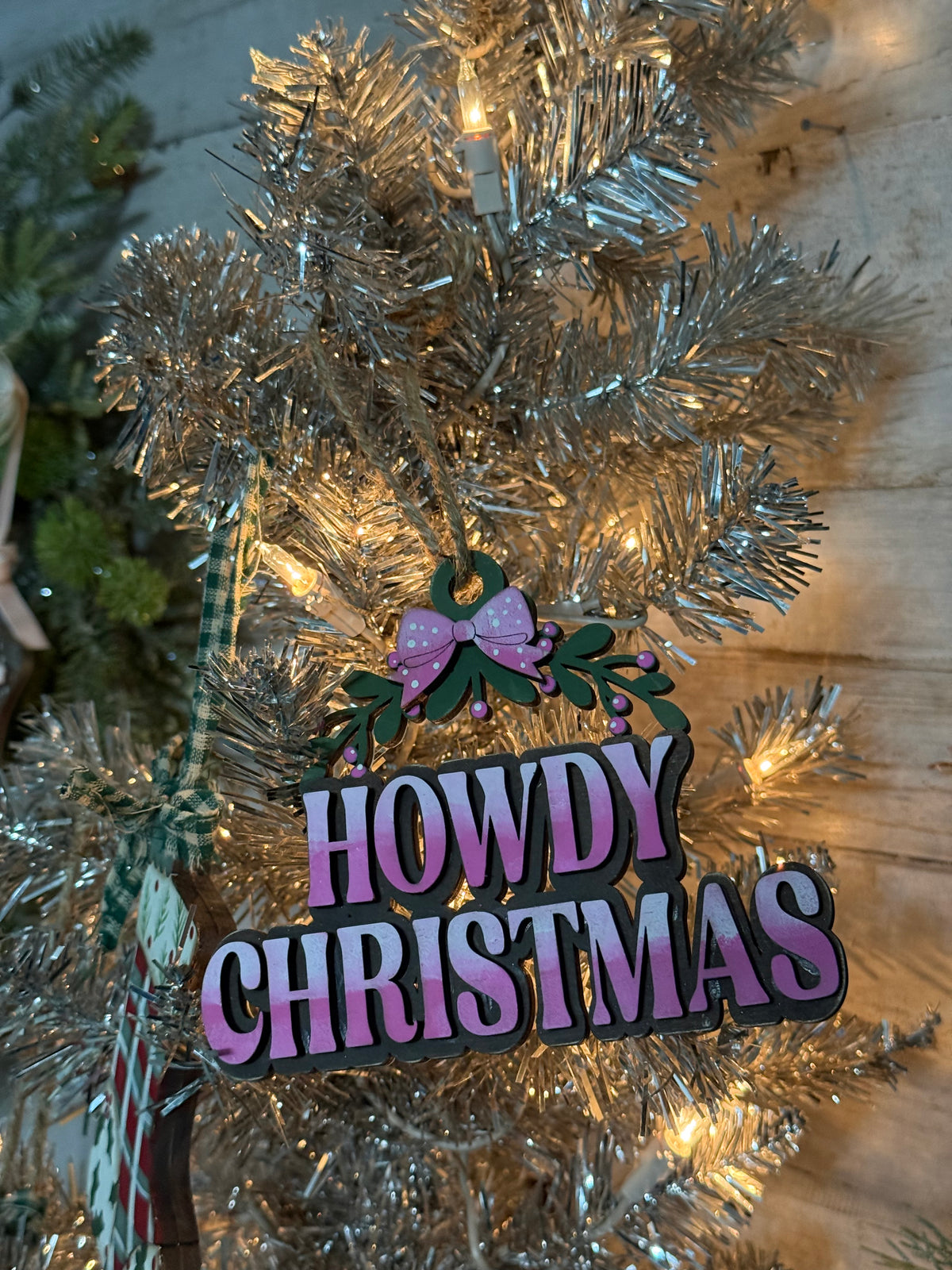 HowdyChristmas!  Ready to paint Ornament