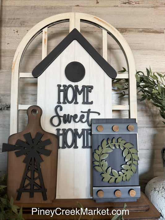 Window interchangeable (window base sold separately) Home Sweet Home set!