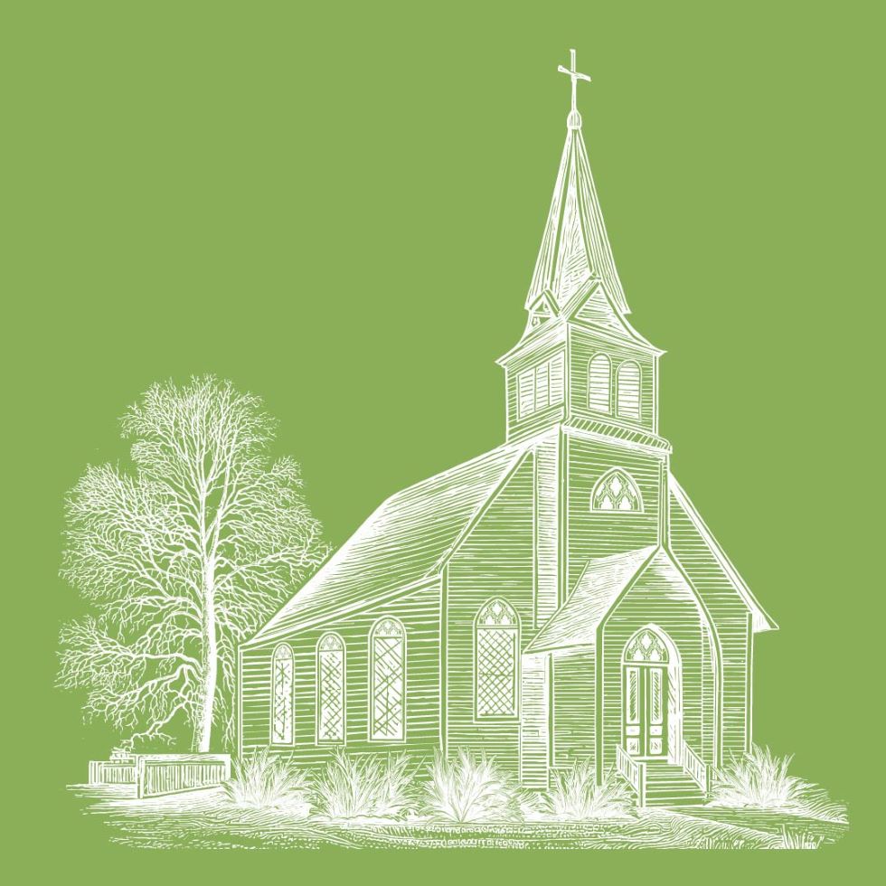 Old Country Church Stencil only – Piney Creek Market