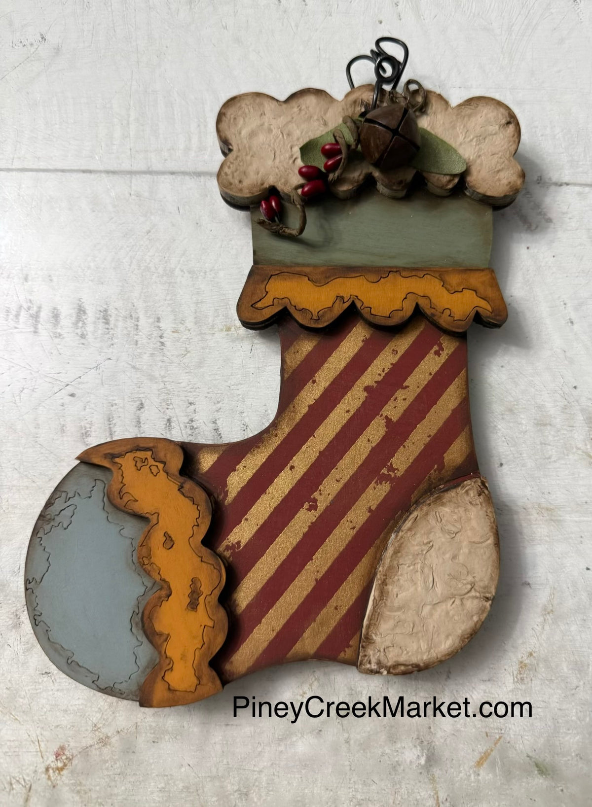 Set of 3 patchwork Christmas Stockings