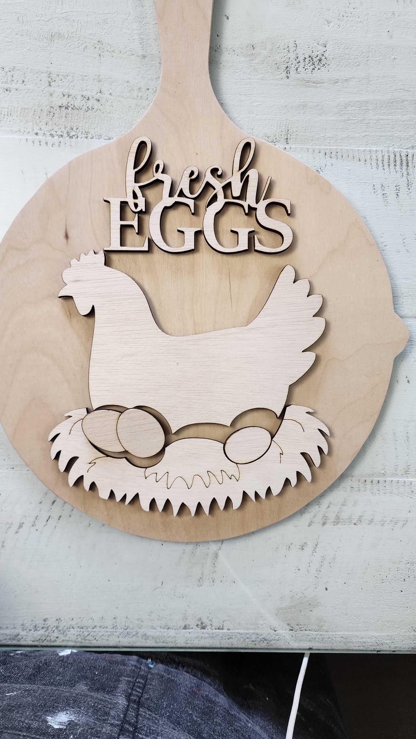 Fresh Eggs frying pan Kitchen hanger