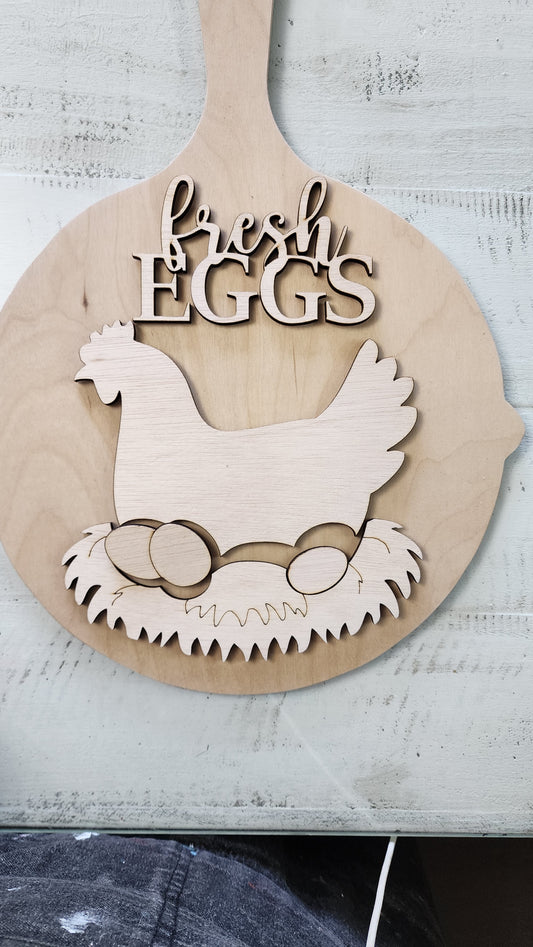 Fresh Eggs frying pan Kitchen hanger