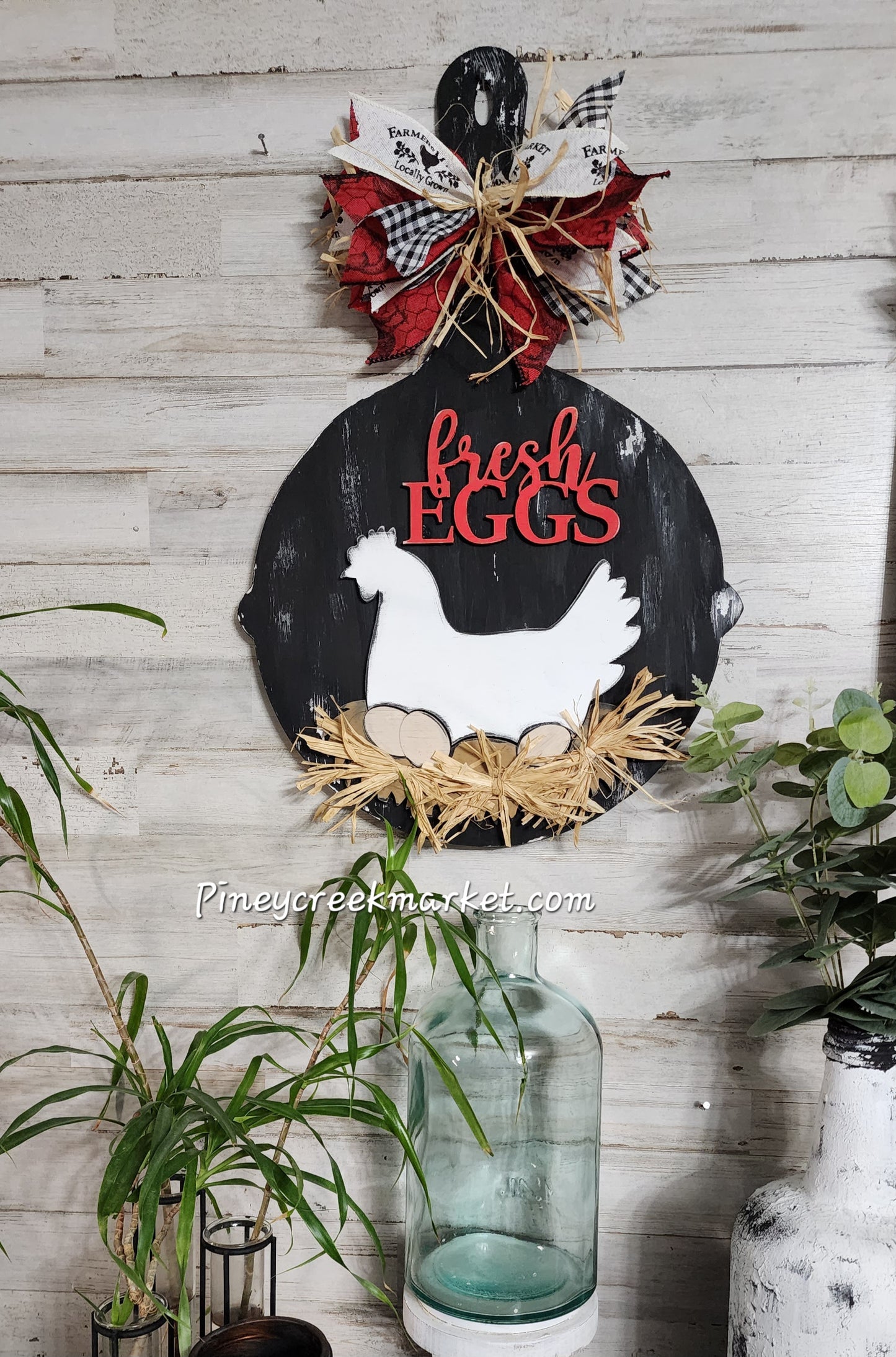 Fresh Eggs frying pan Kitchen hanger