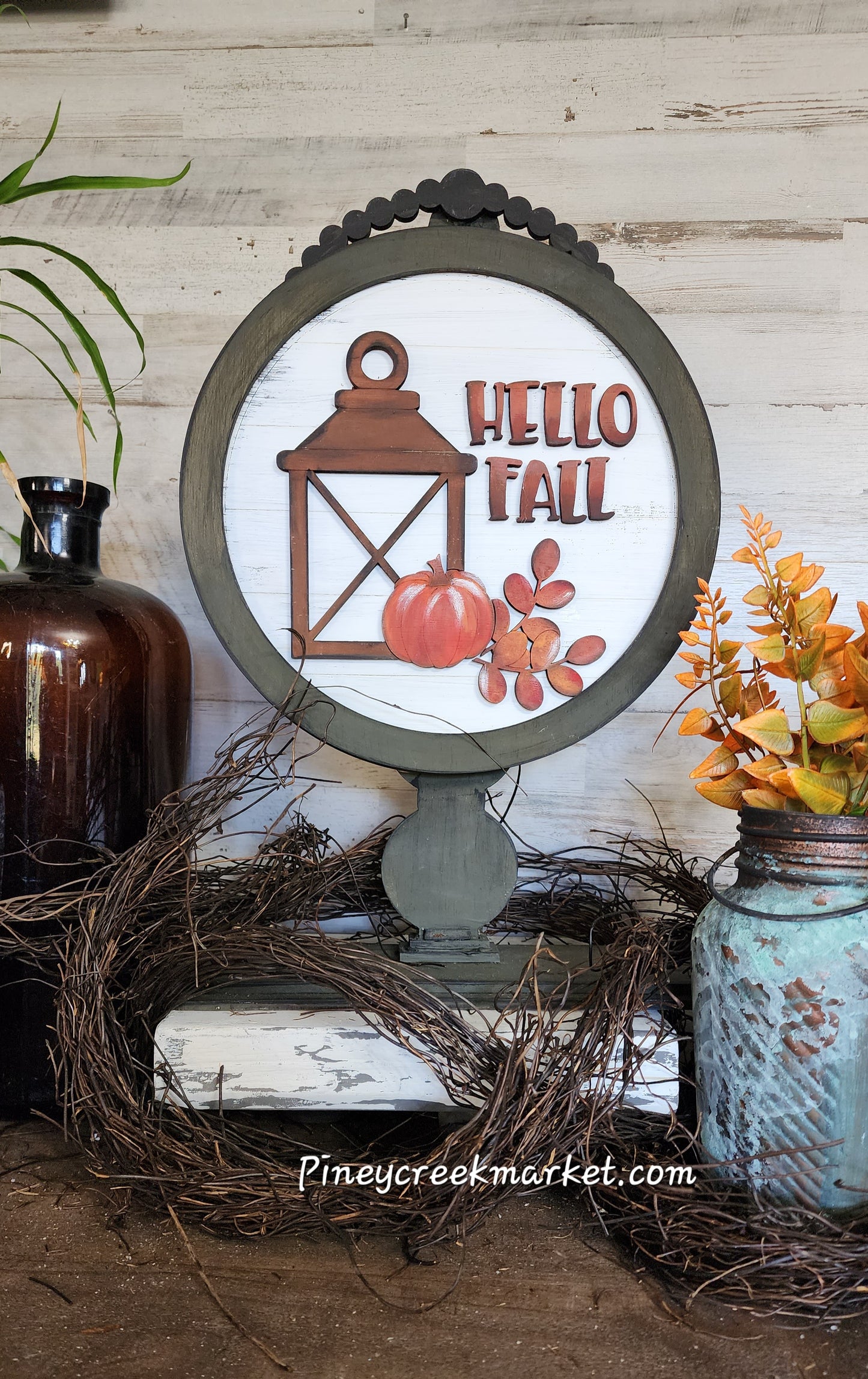 Farmhouse Fall Insert for Interchangeable  table top base