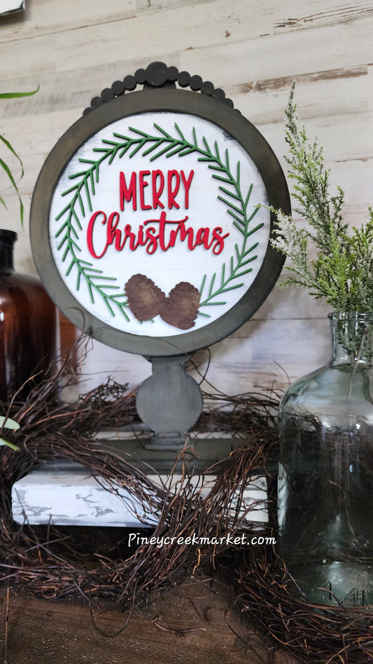 Farmhouse interchangeable Merry Christmas