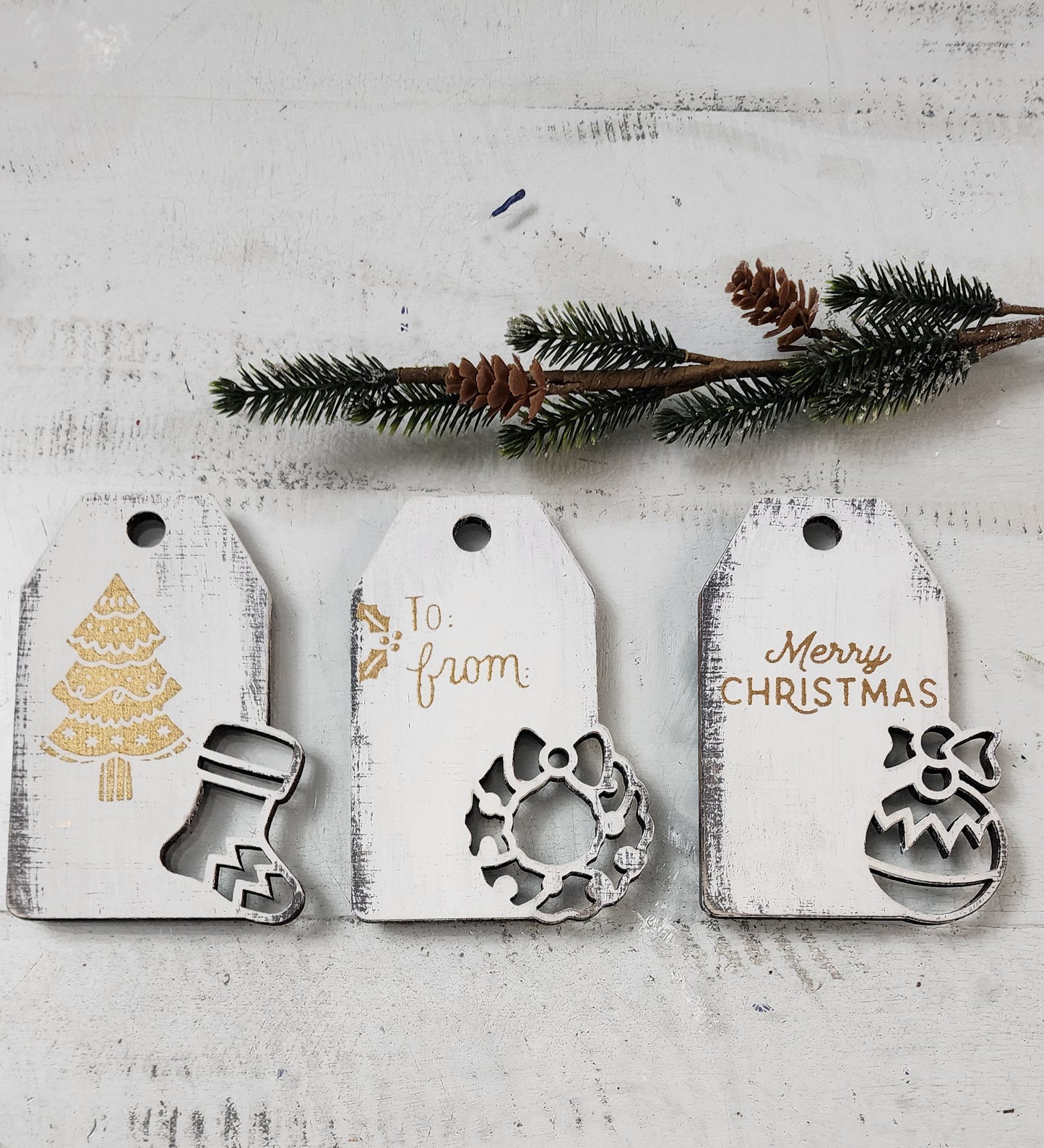 Gift tags with asst. cut designs