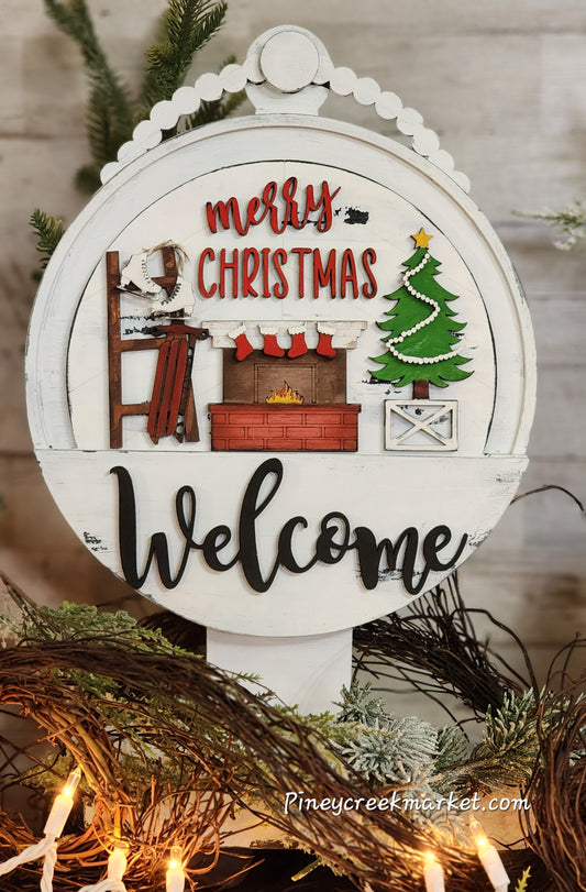 Farmhouse interchangeable kit fits #2 Merry Christmas