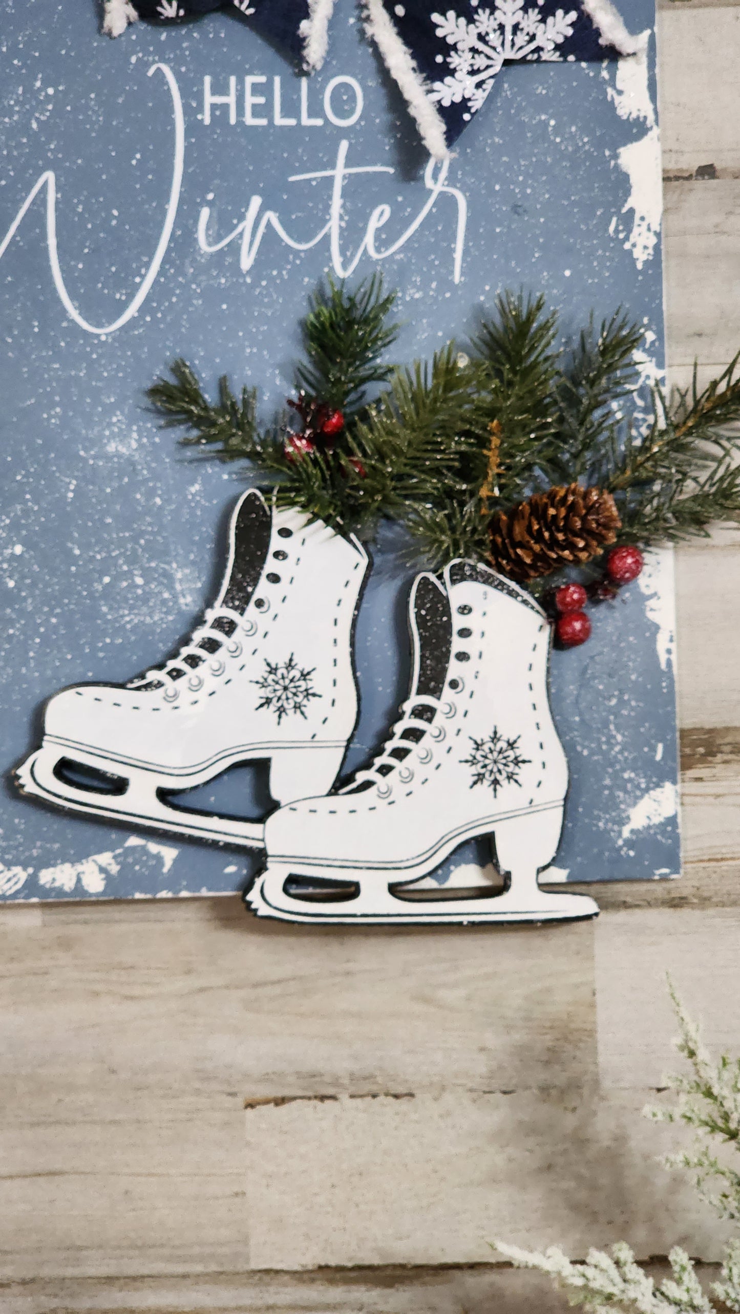 Ice skate cutouts (set of 2)for Magnolia Hello Winter stencil