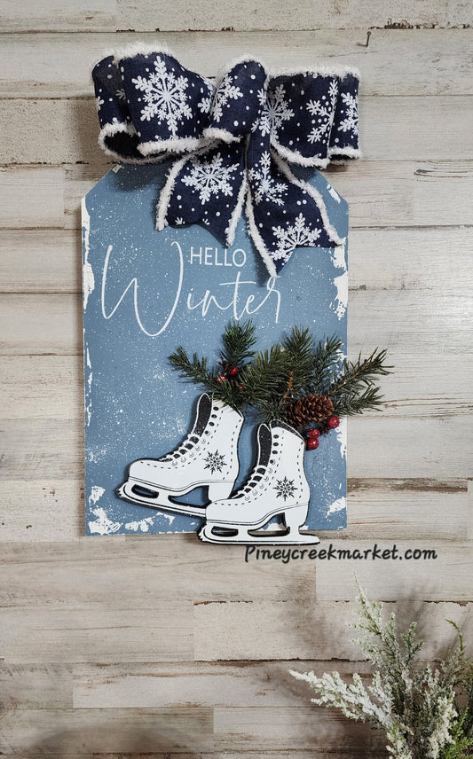 Ice skate cutouts (set of 2)for Magnolia Hello Winter stencil