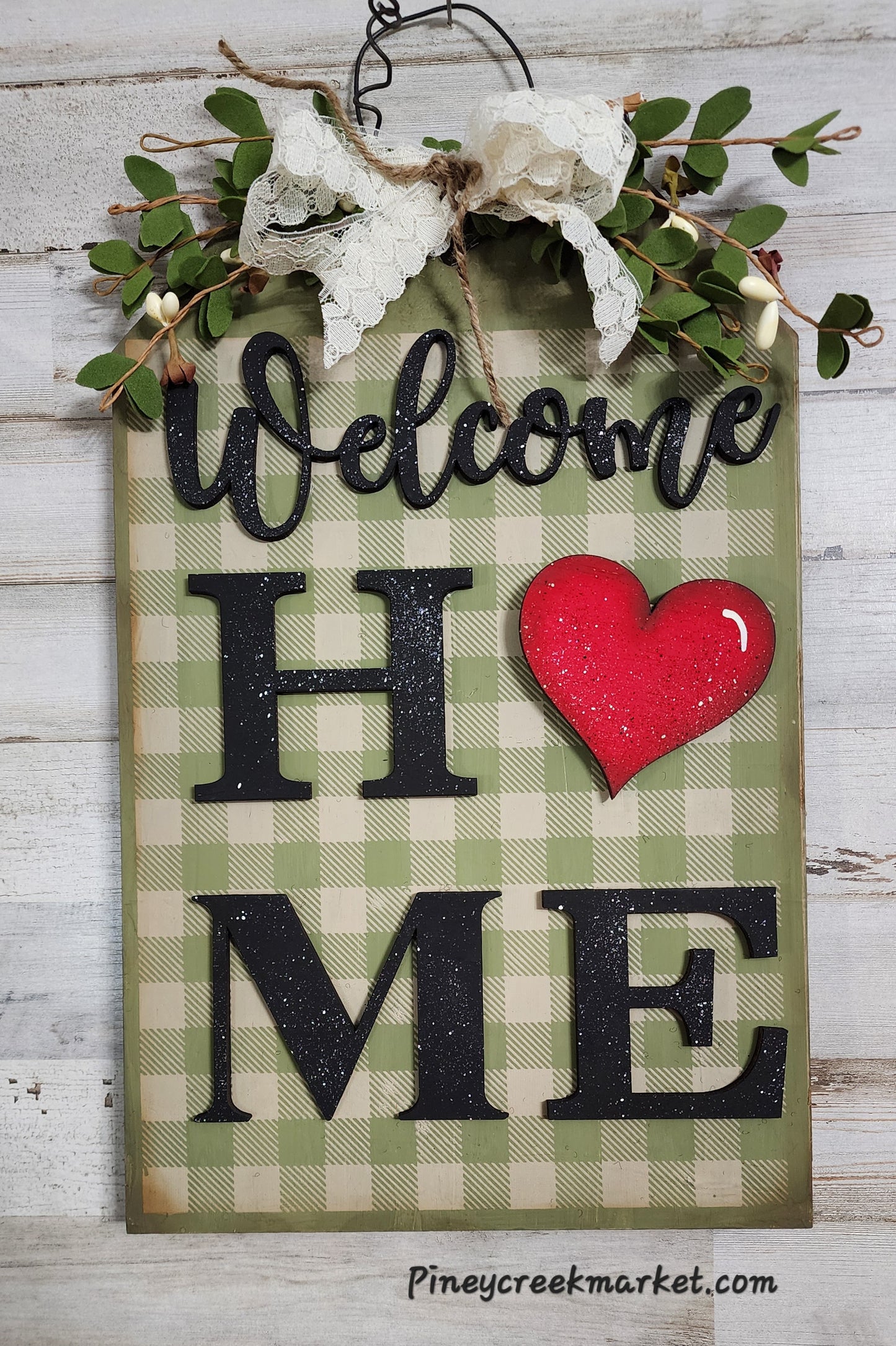 Welcome Home Door Tag with season shapes!