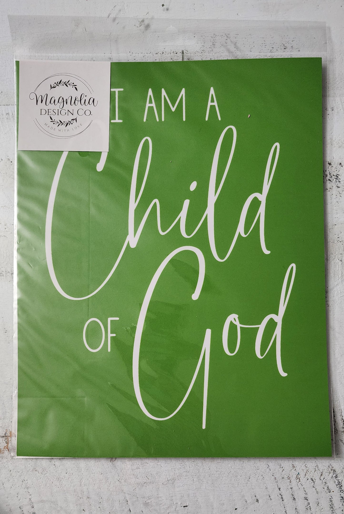 Child of God reusable silkscreen stencil