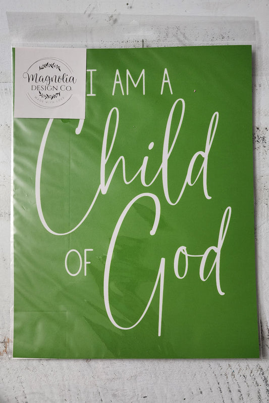 Child of God reusable silkscreen stencil