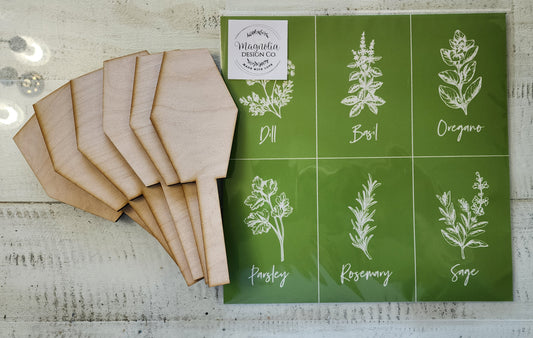 Plant stakes only! Fits the Magnolia Herbs Stencil