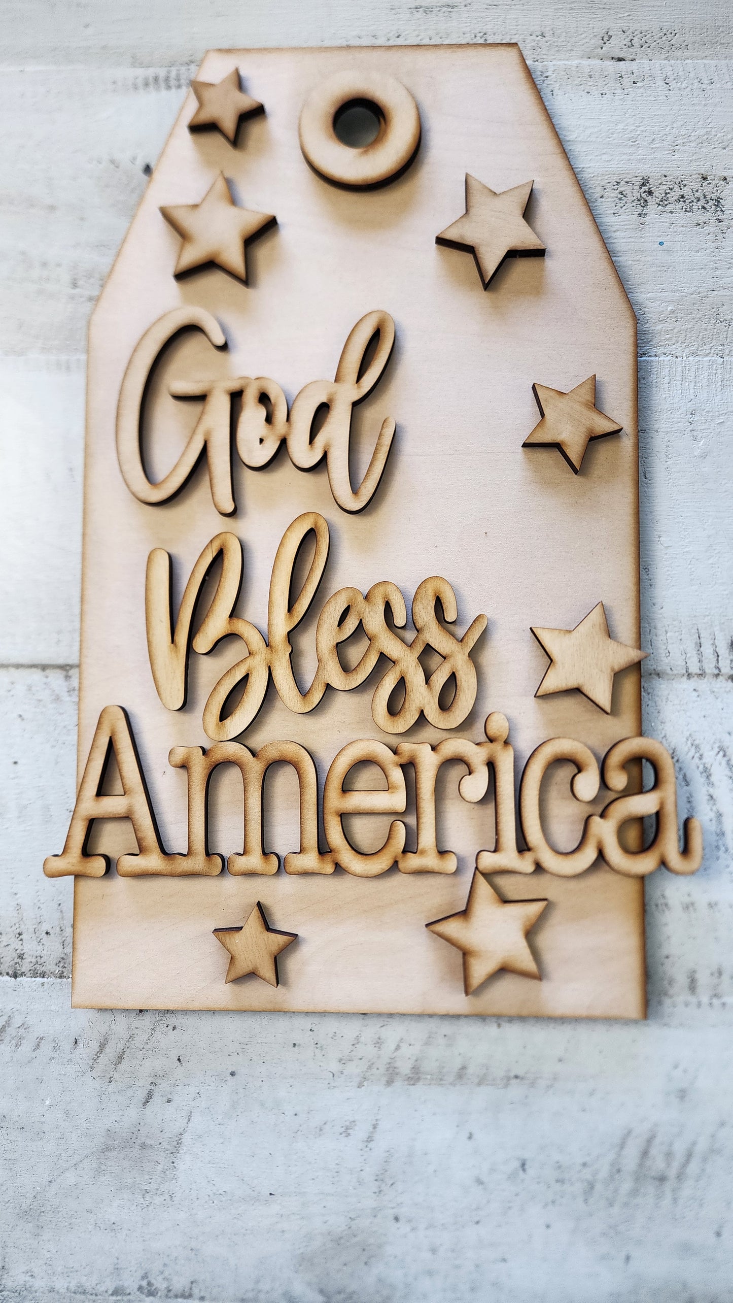 God Bless America Door tag