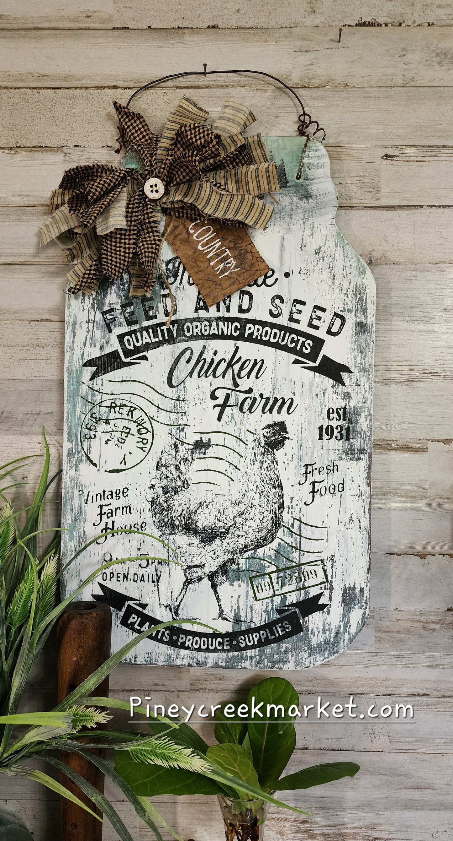 Stencil only Chicken FEED AND SEED