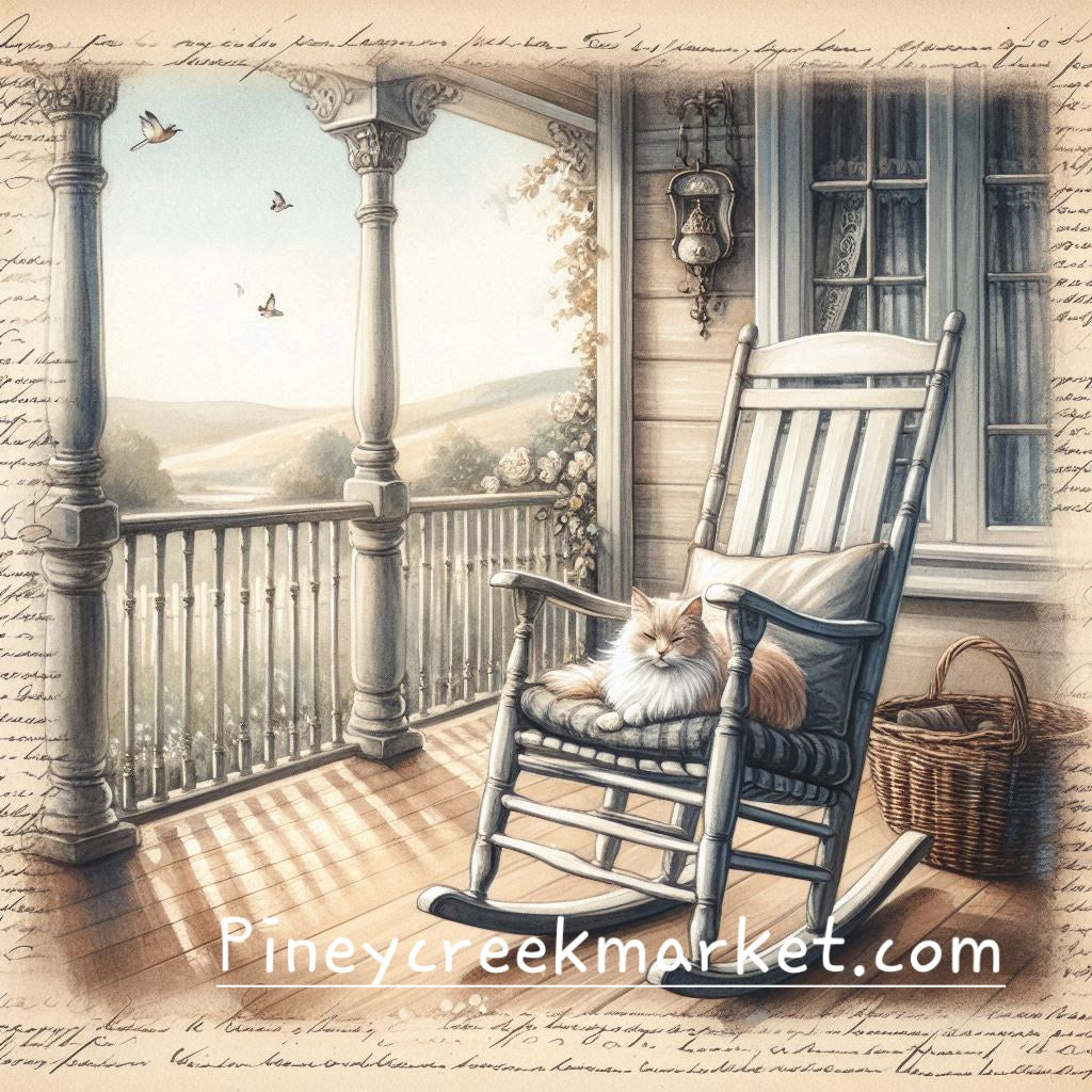 Rocking Chair Cat #1 Printable