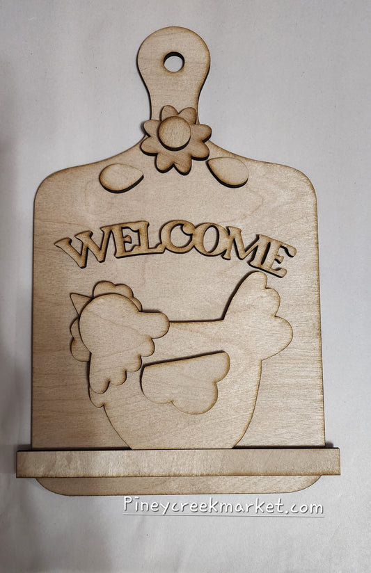 CHICKEN Breadboard Kitchen Decor