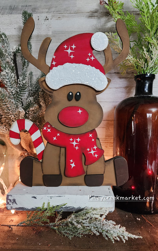 Rudy the Reindeer wood cutouts