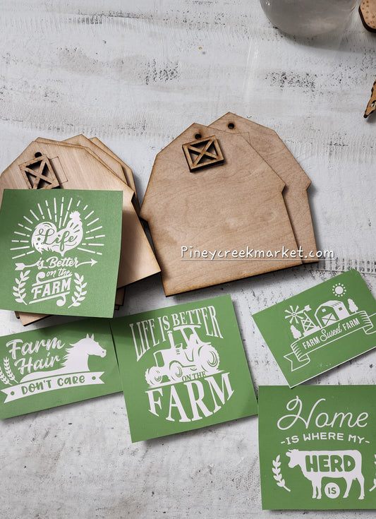 Barn Ornament Complete kit includes paste!