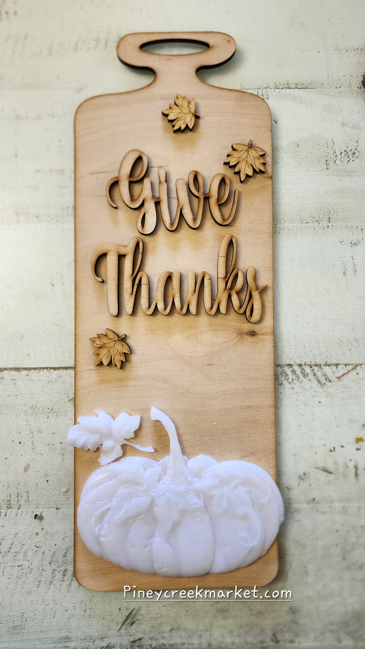 Give Thanks Kitchen long breadboard