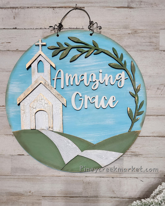 Amazing Grace Door hanger 15 inch